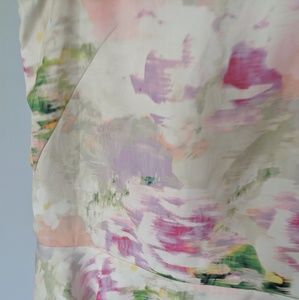 H&M Tops - H&M Pastel Watercolor Peplum Tank Blouse H&M Tops - H&M Pastel Watercolor Peplum Tank Blouse
